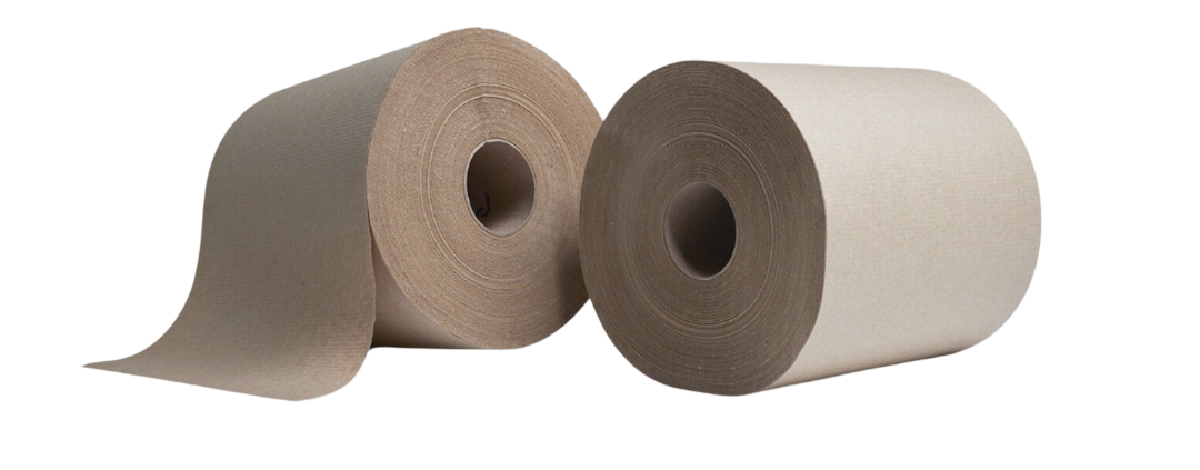 Rollos de papel en diferentes tonos