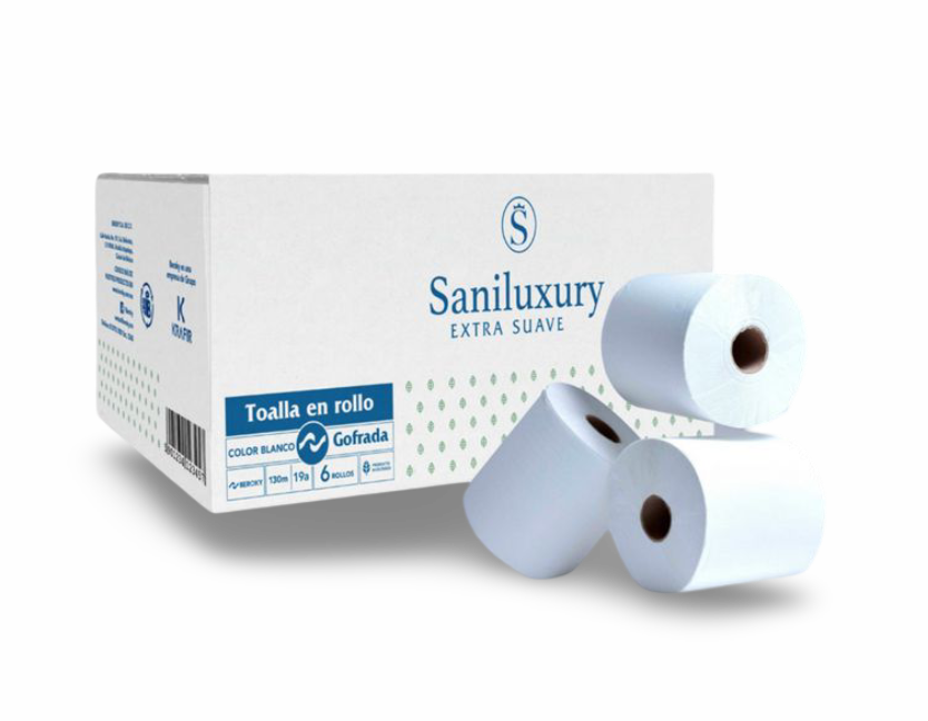 Papel higiénico gofrado